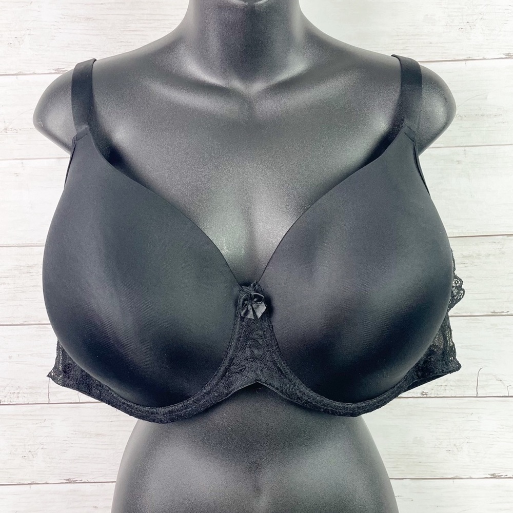 Avenue Body Black Lace Underwire Bra 46D